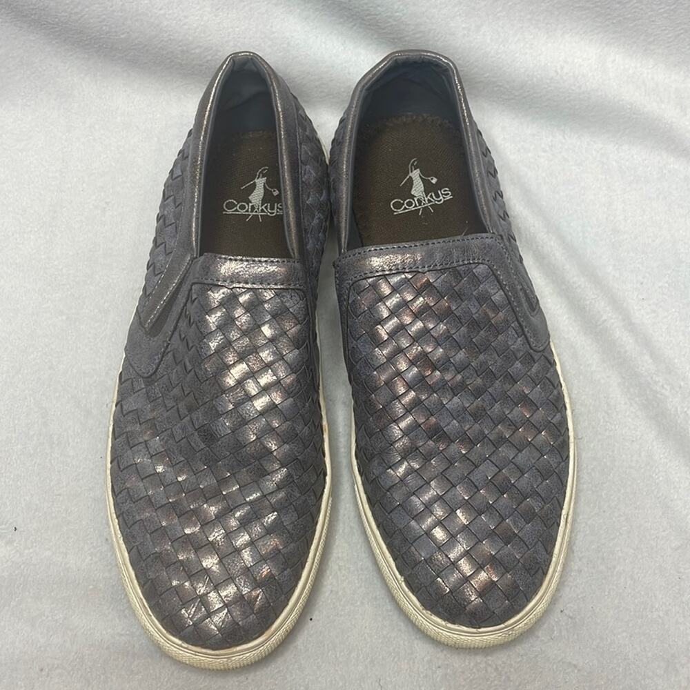 Corkys Power Slip ons Matelic Gray Size 9